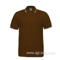 Men's Poly Cotton Short Sleeve Simple Polo Shirt